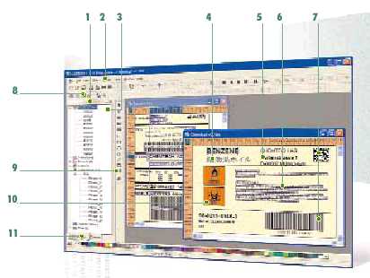 barcode label design. CODESOFT label design software